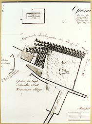 Plan des Friedhofes an der Kapelle St. Martin 